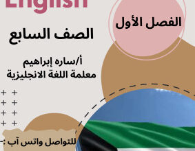 المنهج الجديد || انجليزي || للصف السابع || الفصل الأول || مذكرة لأهم الموضوعات